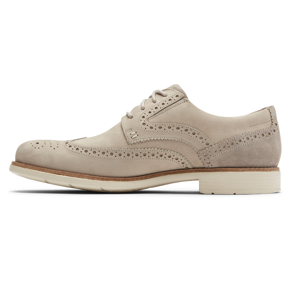 Rockport Joggesko Herre Beige - Total Motion Classic Dress Wingtip - JIKA25837